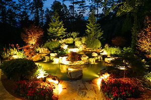 Подсветка для садового пруда - завораживающее зрелище